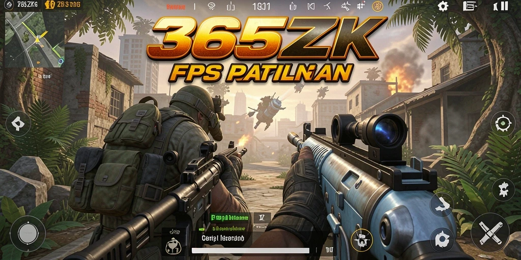 Tampilan gameplay FPS yang mendebarkan di 365ZK.