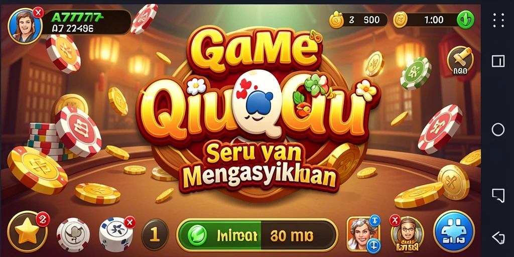Tampilan gameplay A7777 yang seru dalam permainan QiuQiu.