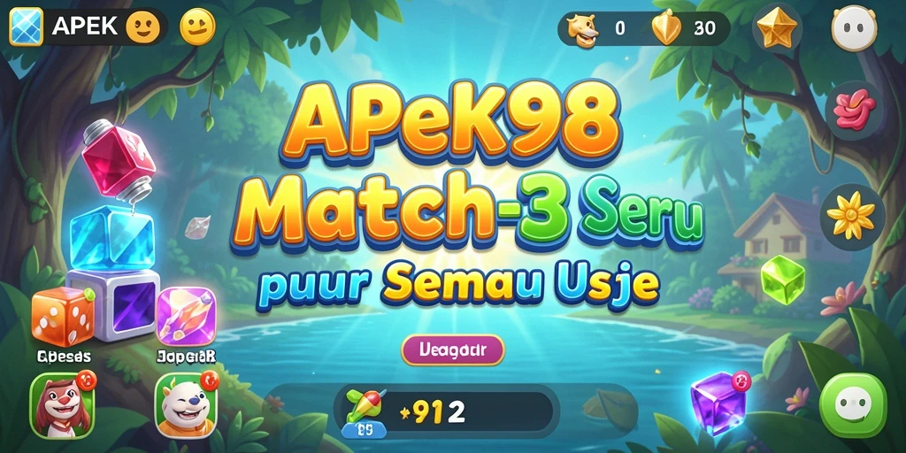 Tampilan gameplay APEK88 yang menarik dan penuh warna.