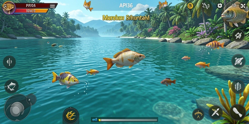 Tangkapan ikan yang mengesankan dalam gameplay API36.