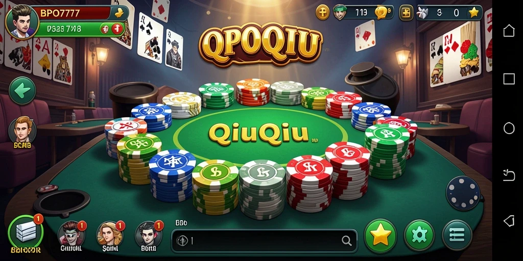 Tampilan gameplay seru dan interaktif BPO777 QiuQiu.