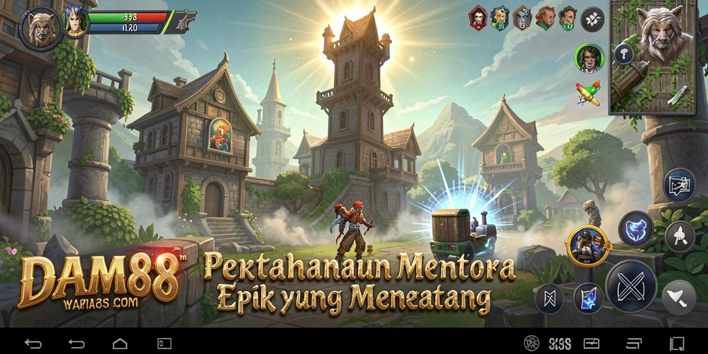 Screenshot DAM88 menampilkan aksi mendebarkan dari gameplay Tower Defense.