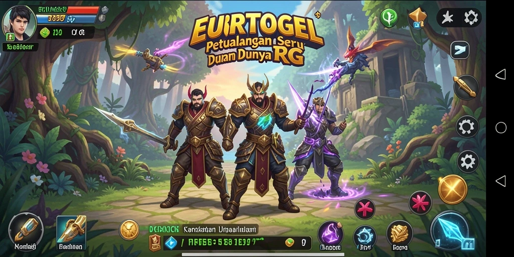 Tangkapan layar EUROTOGEL menampilkan aksi seru dalam pertempuran RPG.