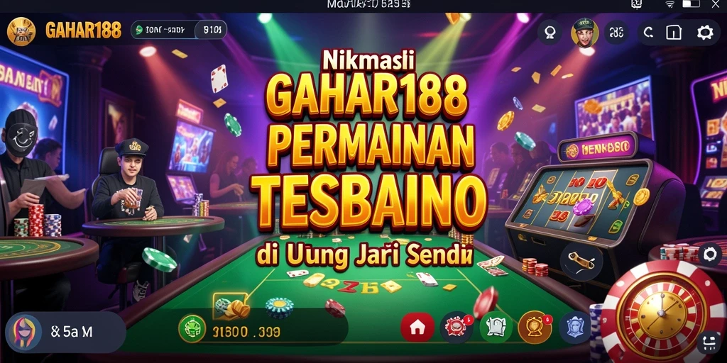 Tampilan gameplay menarik dari GAHAR188 yang penuh aksi Kasino.