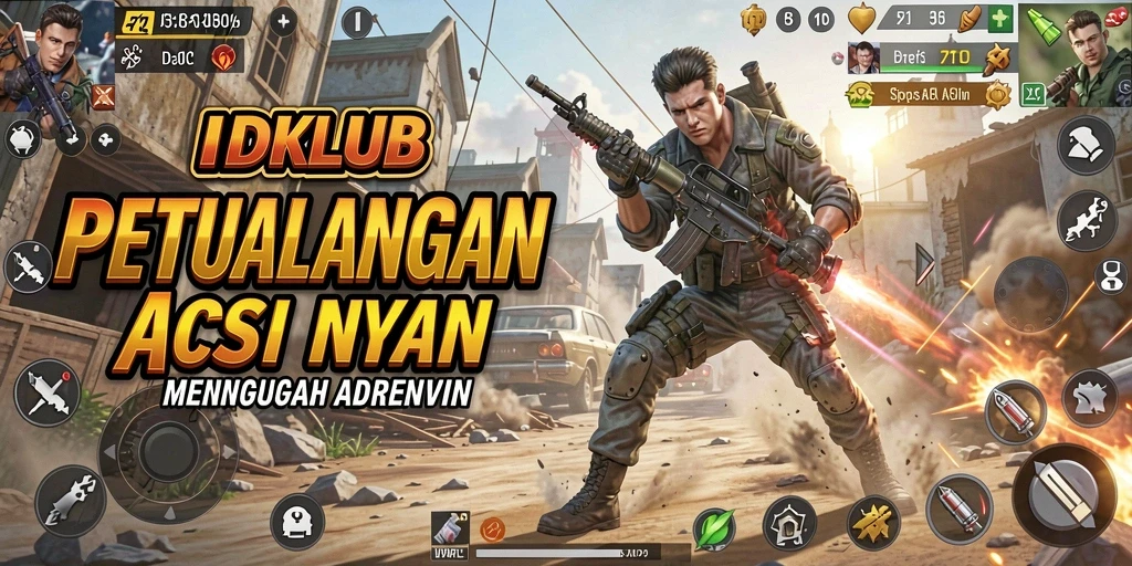 Tampilan gameplay seru dan mendebarkan dalam IDKLUB.
