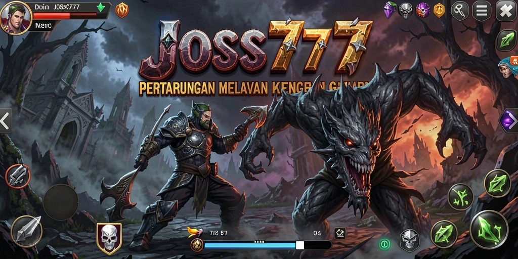 Tangkapan layar menampilkan gameplay mencekam dari JOSS777.