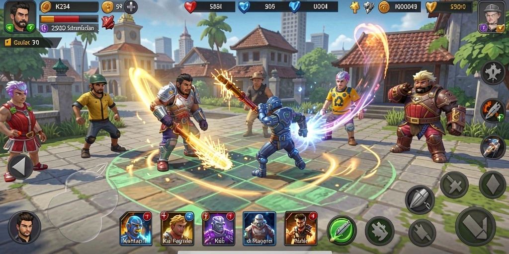 Tampilan gameplay main K234 yang seru dan menawan.
