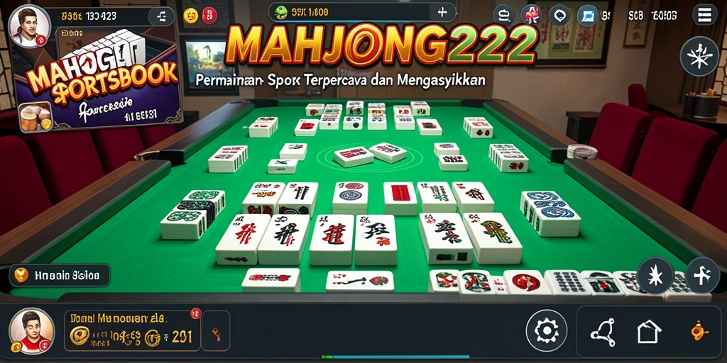 Tampilan screenshot MAHJONG222 menampilkan antarmuka taruhan olahraga yang dinamis.
