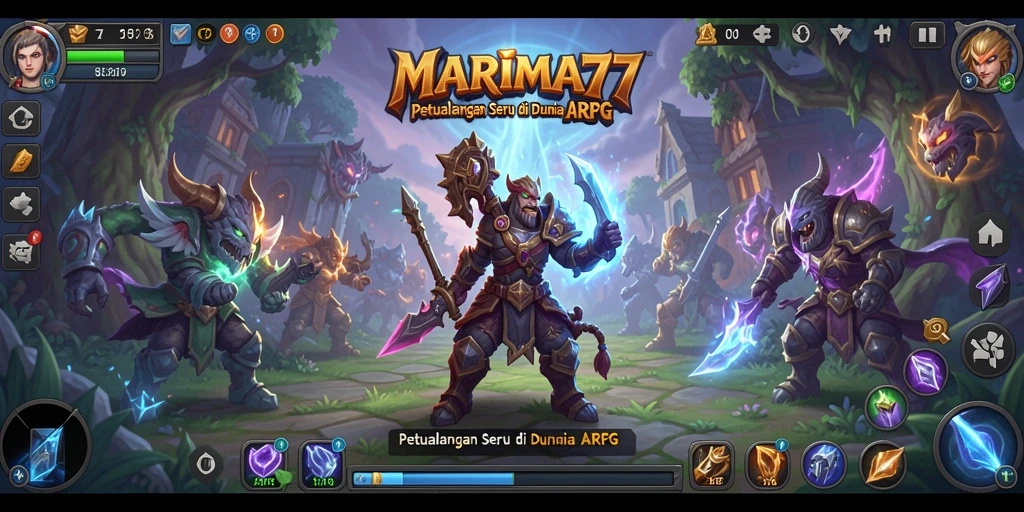 Gameplay MARIMA77 yang penuh aksi dan petualangan seru.