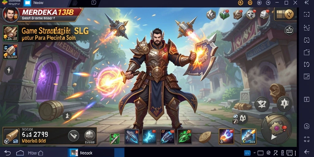 Tampilan menarik dari gameplay MERDEKA138 yang menampilkan strategi SLG.