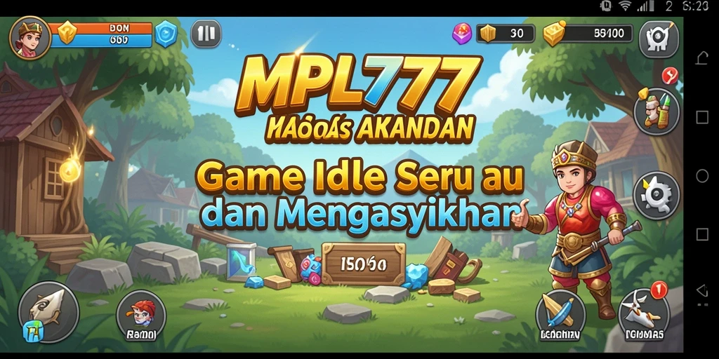 Tampilan menarik dari gameplay MPL777 dengan elemen Idle.