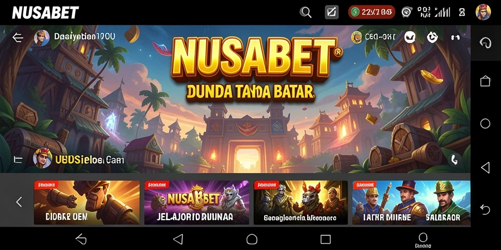 Tangkapan layar gameplay NUSABET menampilkan petualangan Open World yang menarik.