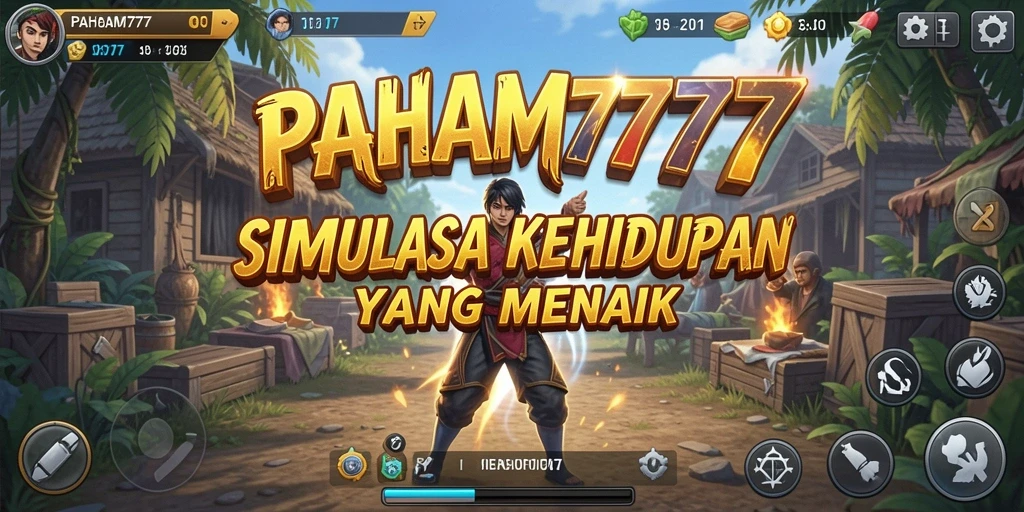 Tampilan menarik dari gameplay PAHAM777 dengan aktivitas simulasi kehidupan.