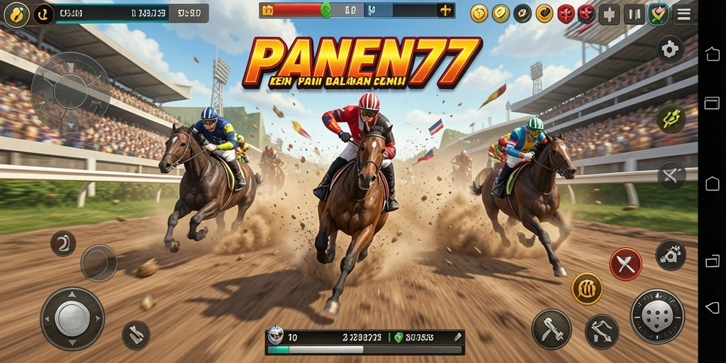 Tampilan grafis menakjubkan dari PANEN77 dalam balapan penuh aksi.