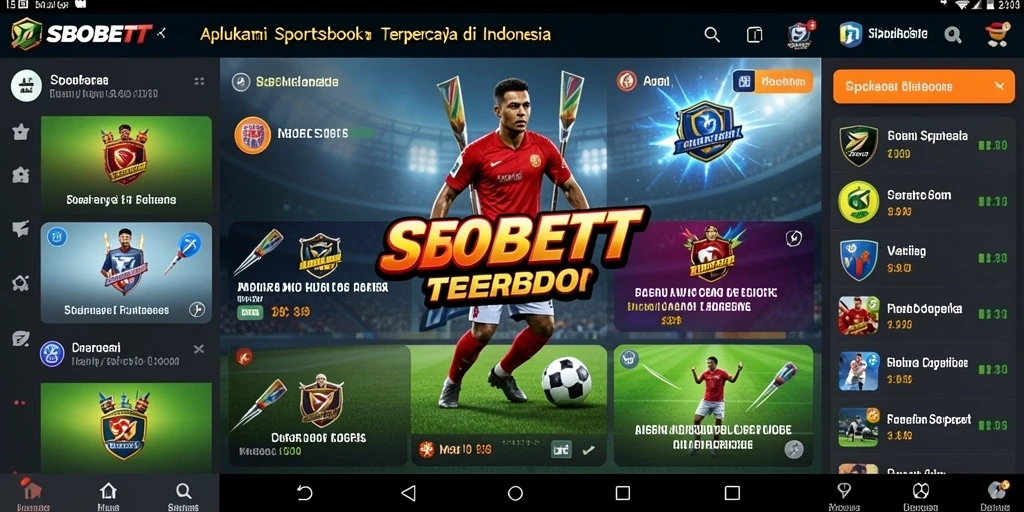 Tampilan antarmuka SBOBET yang menarik dan mudah digunakan.