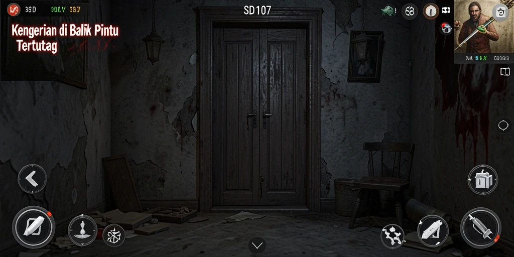 Gameplay menegangkan di dunia horor yang mencekam.