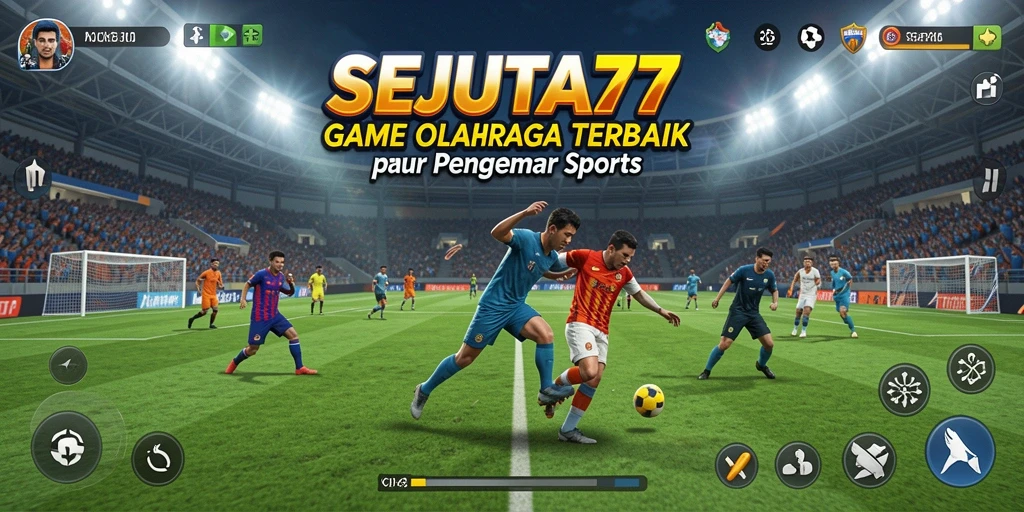 Tampilan layar permainan SEJUTA77 yang mendebarkan saat bermain olahraga.