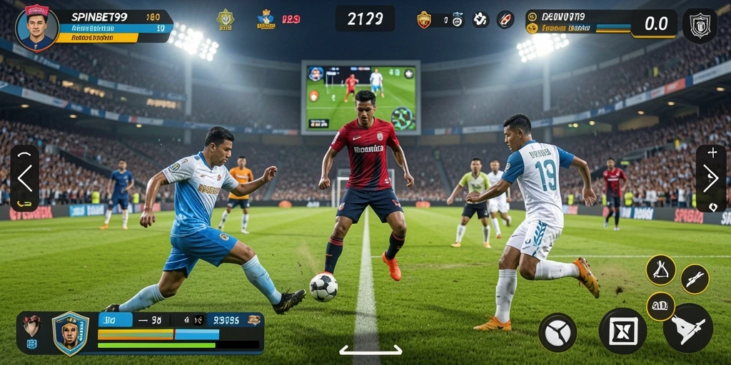 Tampilan gameplay seru di SPINBET99 dengan berbagai pilihan olahraga.