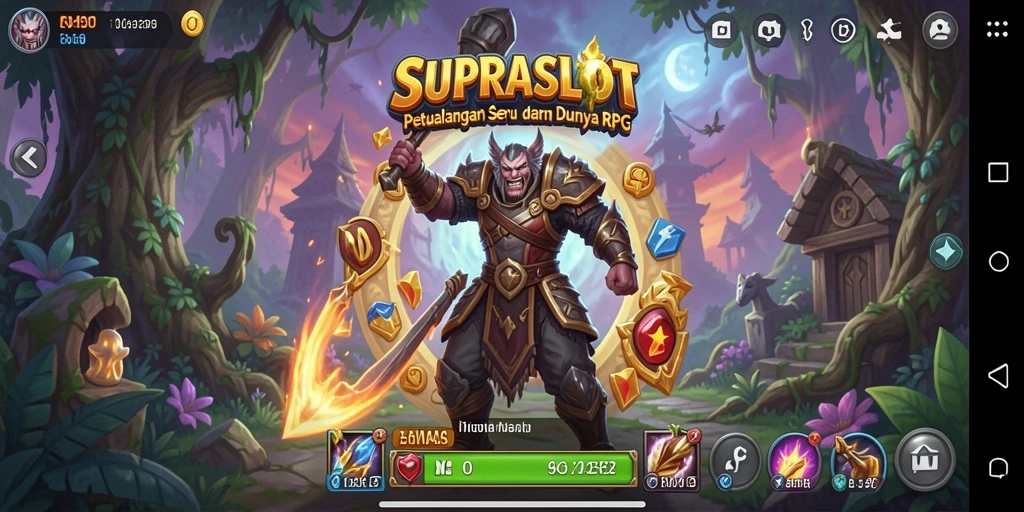 Tampilan gameplay <strong>SUPRASLOT</strong> yang menarik dalam petualangan RPG.