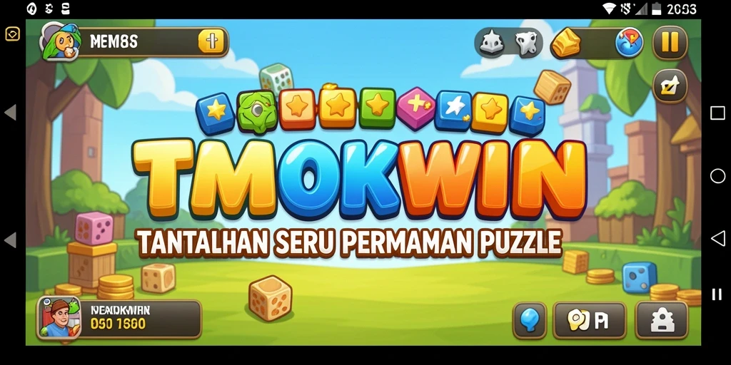Screenshot gameplay TMOKWIN menampilkan tantangan menarik dalam permainan Puzzle.
