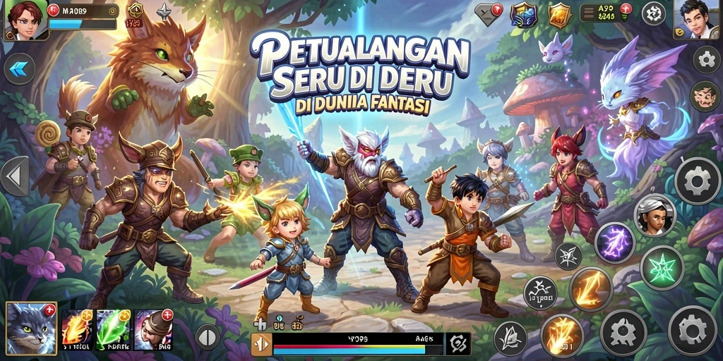 Tangkapan layar Y89 menampilkan aksi seru dalam gameplay petualangan.