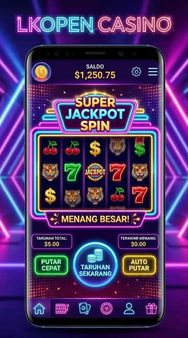 Tampilan beranda lkopen dengan berbagai kategori aplikasi.